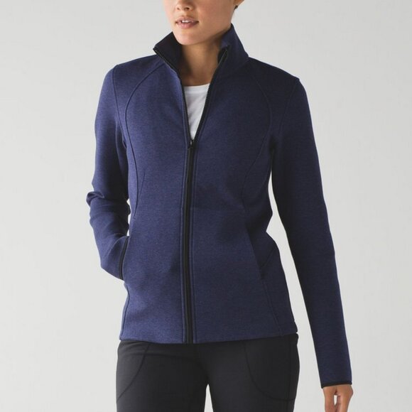Lululemon Insculpt Jacket Heathered Deep Indigo/Deep Indigo - Picture 7 of 11